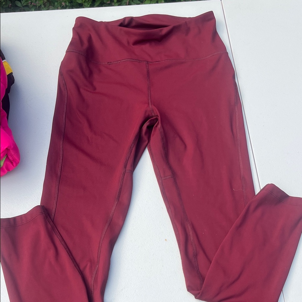 Mono B Burgundy Leggings